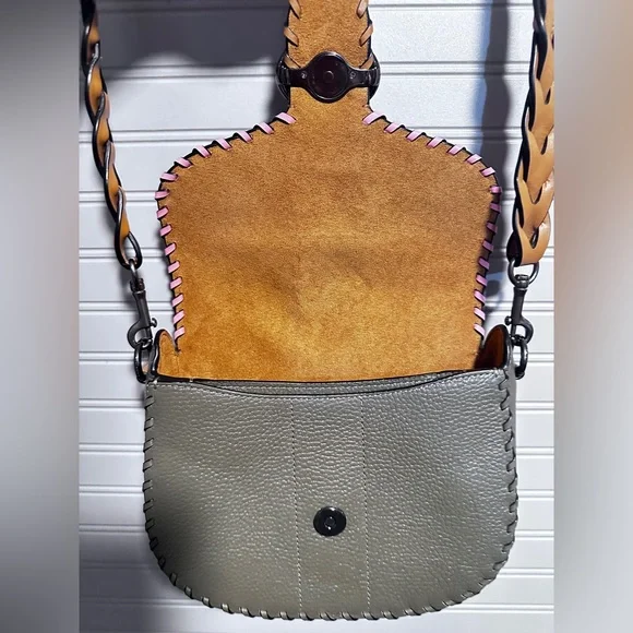 Coach Georgie Saddle Bag In Colorblock With Whipstitch NWOT MSRP: $398.00 - Picture 14 of 16